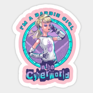 Barbie in the Cyberworld Sticker